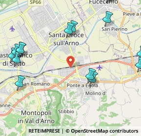 Mappa Via dei Conciatori, 56028 San Miniato PI, Italia (3.19667)