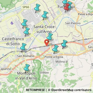 Mappa Via dei Conciatori, 56028 San Miniato PI, Italia (2.60833)