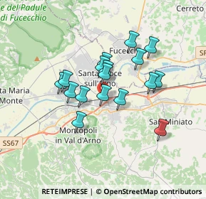 Mappa Via dei Conciatori, 56028 San Miniato PI, Italia (2.81529)