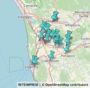 Mappa Via Padre Ximenes Leonardo, 56121 Pisa PI, Italia (10.672)