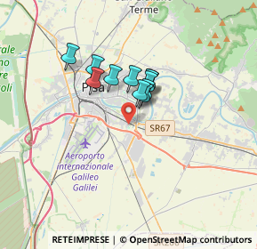 Mappa Via Padre Ximenes Leonardo, 56121 Pisa PI, Italia (2.28182)