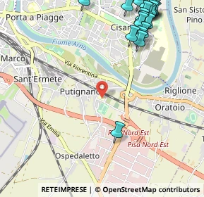 Mappa Via Padre Ximenes Leonardo, 56121 Pisa PI, Italia (1.543)