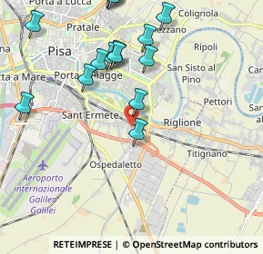 Mappa Via Padre Ximenes Leonardo, 56121 Pisa PI, Italia (2.36867)