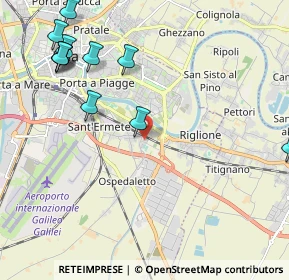 Mappa Via Padre Ximenes Leonardo, 56121 Pisa PI, Italia (2.70273)
