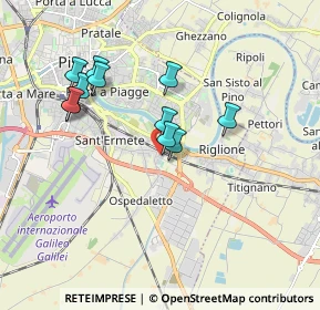 Mappa Via Padre Ximenes Leonardo, 56121 Pisa PI, Italia (1.67091)