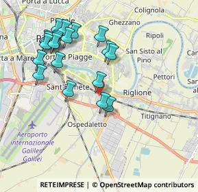 Mappa Via Padre Ximenes Leonardo, 56121 Pisa PI, Italia (2.0795)
