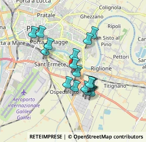Mappa Via Padre Ximenes Leonardo, 56121 Pisa PI, Italia (1.47118)