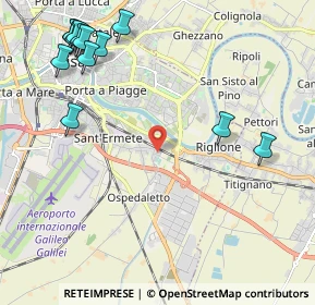 Mappa Via Padre Ximenes Leonardo, 56121 Pisa PI, Italia (2.89308)