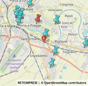 Mappa Via Padre Ximenes Leonardo, 56121 Pisa PI, Italia (2.59917)