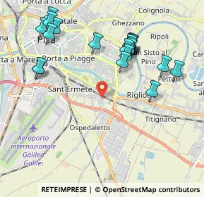 Mappa Via Padre Ximenes Leonardo, 56121 Pisa PI, Italia (2.3105)
