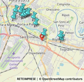 Mappa Via Padre Ximenes Leonardo, 56121 Pisa PI, Italia (2.46071)