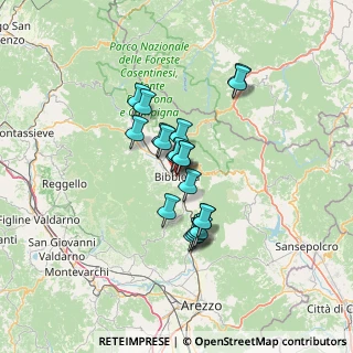 Mappa Via G. Borghi, 52011 Bibbiena AR, Italia (9.866)