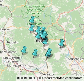 Mappa Via G. Borghi, 52011 Bibbiena AR, Italia (8.48444)