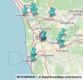 Mappa Via Giovanni Tozzetti Targioni, 56121 Pisa PI, Italia (14.21615)