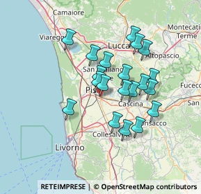 Mappa Via Giovanni Tozzetti Targioni, 56121 Pisa PI, Italia (11.8475)