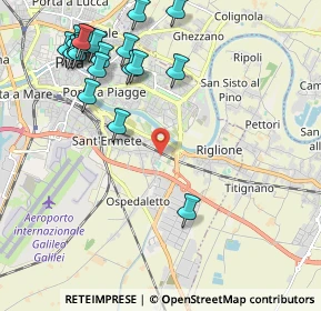 Mappa Via Giovanni Tozzetti Targioni, 56121 Pisa PI, Italia (2.62)