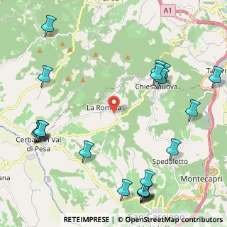 Mappa Via dei Landi, 50026 San Casciano in Val di Pesa FI, Italia (3.0595)