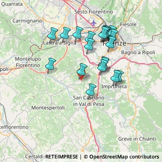 Mappa Via dei Landi, 50026 San Casciano in Val di Pesa FI, Italia (7.4885)