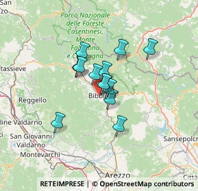 Mappa Le Chiane, 52011 Bibbiena AR, Italia (8.75)