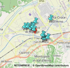 Mappa Via Molino del Callone, 56022 Castelfranco di Sotto PI, Italia (0.992)