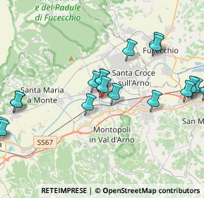 Mappa Via Molino del Callone, 56022 Castelfranco di Sotto PI, Italia (4.58833)