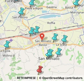 Mappa Via Carlo Goldoni, 56028 San Miniato PI, Italia (2.54308)