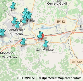 Mappa Via Carlo Goldoni, 56028 San Miniato PI, Italia (5.93471)