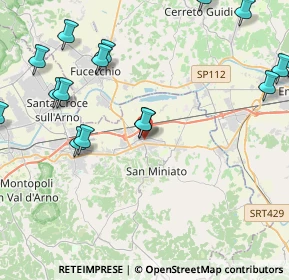 Mappa Via Carlo Goldoni, 56028 San Miniato PI, Italia (6.227)