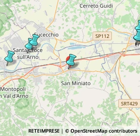 Mappa Via Carlo Goldoni, 56028 San Miniato PI, Italia (7.02727)