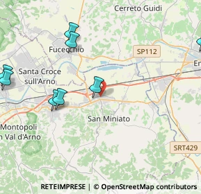 Mappa Via Carlo Goldoni, 56028 San Miniato PI, Italia (6.60308)
