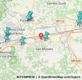 Mappa Via Carlo Goldoni, 56028 San Miniato PI, Italia (6.38727)