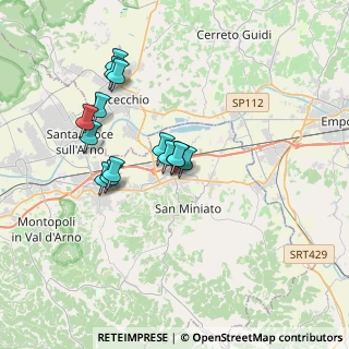 Mappa Via Carlo Goldoni, 56028 San Miniato PI, Italia (3.13786)