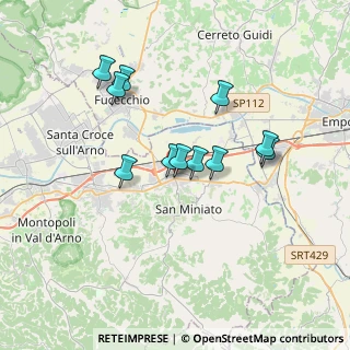 Mappa Via Carlo Goldoni, 56028 San Miniato PI, Italia (3.06818)