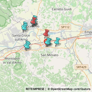 Mappa Via Carlo Goldoni, 56028 San Miniato PI, Italia (3.38583)
