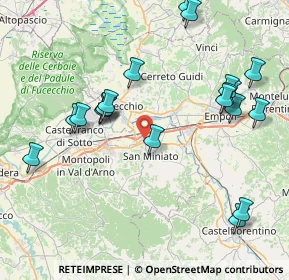 Mappa Via Carlo Goldoni, 56028 San Miniato PI, Italia (9.221)