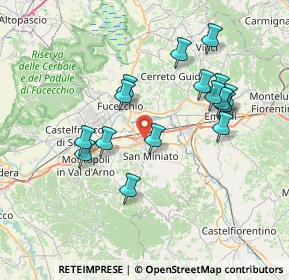 Mappa Via Carlo Goldoni, 56028 San Miniato PI, Italia (7.26313)