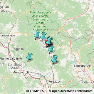 Mappa Via del Cacciatore, 52011 Bibbiena AR, Italia (6.34727)