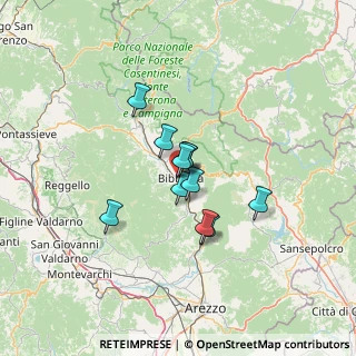 Mappa Via del Cacciatore, 52011 Bibbiena AR, Italia (8.71455)