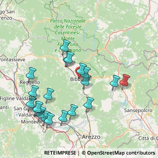 Mappa Via del Cacciatore, 52011 Bibbiena AR, Italia (17.6545)