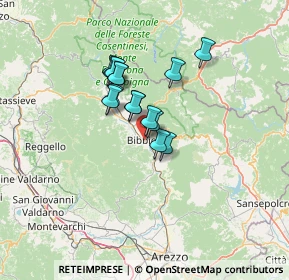 Mappa Piazza Generale Sacconi, 52011 Bibbiena AR, Italia (9.40867)