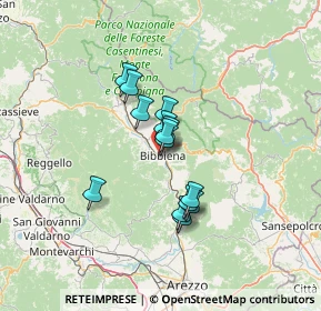 Mappa Via Umbro Casentinese Romagnola, 52011 Bibbiena AR, Italia (9.43786)