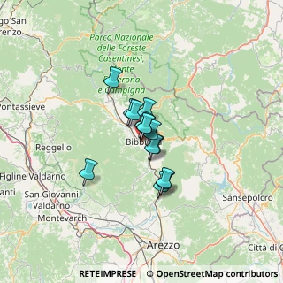 Mappa Strada regionale umbro casentinese, 52011 Bibbiena AR, Italia (7.43357)