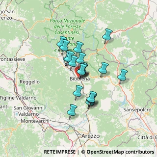 Mappa Via Umbro Casentinese Romagnola, 52011 Bibbiena AR, Italia (9.9245)
