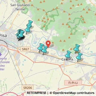 Mappa Via Laiano di Sopra, 56023 Cascina PI, Italia (4.91)