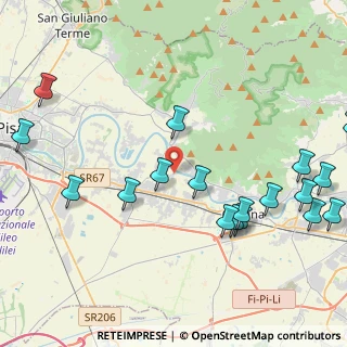 Mappa Via Laiano di Sopra, 56023 Cascina PI, Italia (5.803)