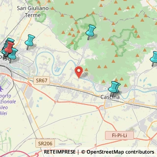 Mappa Via Laiano di Sopra, 56023 Cascina PI, Italia (7.546)