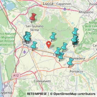 Mappa Via Laiano di Sopra, 56023 Cascina PI, Italia (7.96941)