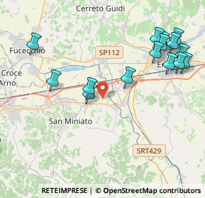 Mappa Via Mezzopiano, 56028 San Miniato PI, Italia (4.90867)