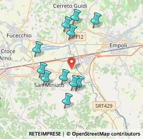 Mappa Via Mezzopiano, 56028 San Miniato PI, Italia (3.69091)