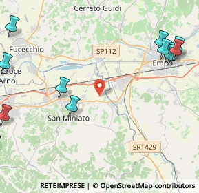 Mappa Via Mezzopiano, 56028 San Miniato PI, Italia (6.17182)